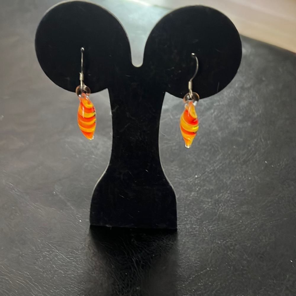 Glass earrings